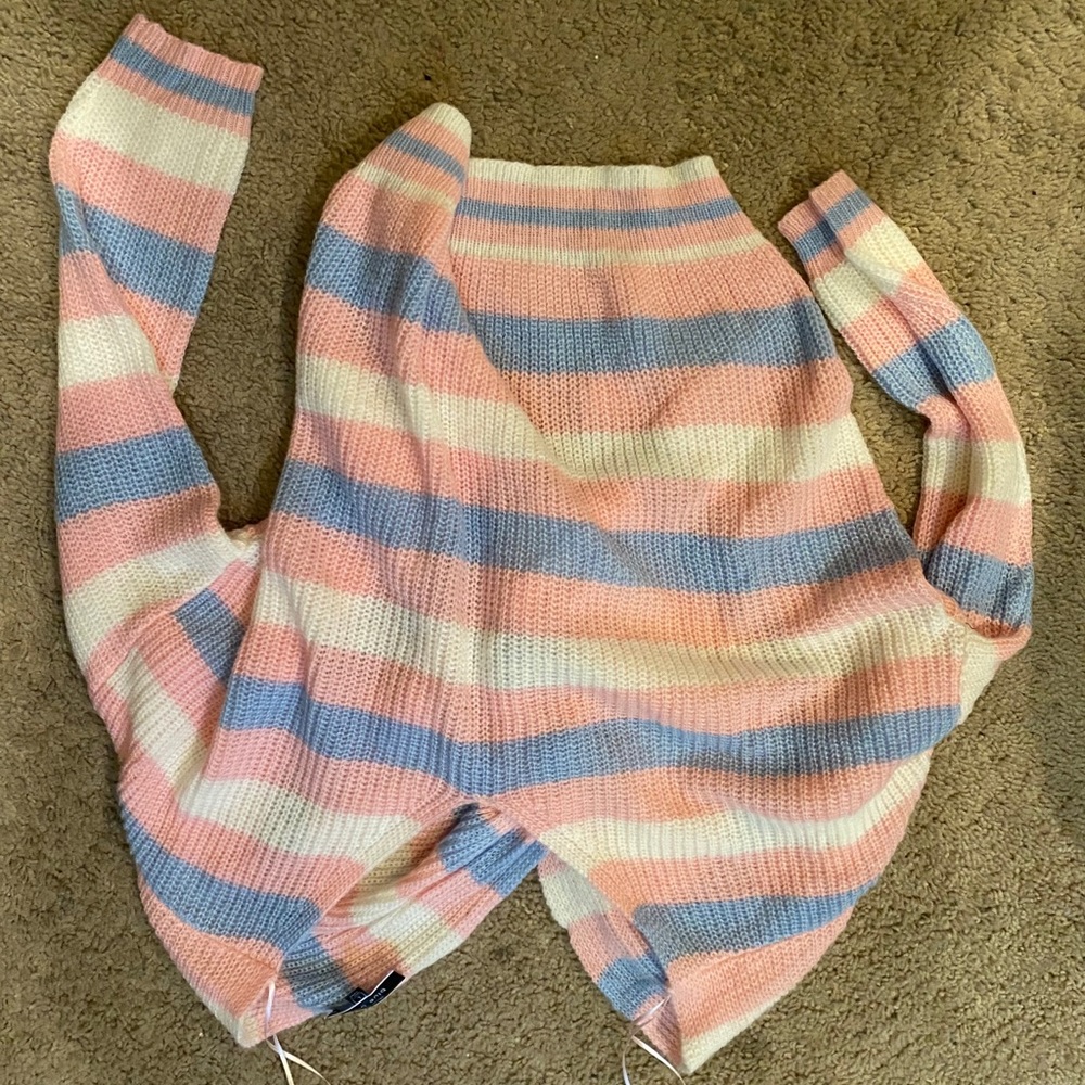 Boutique open back sweater